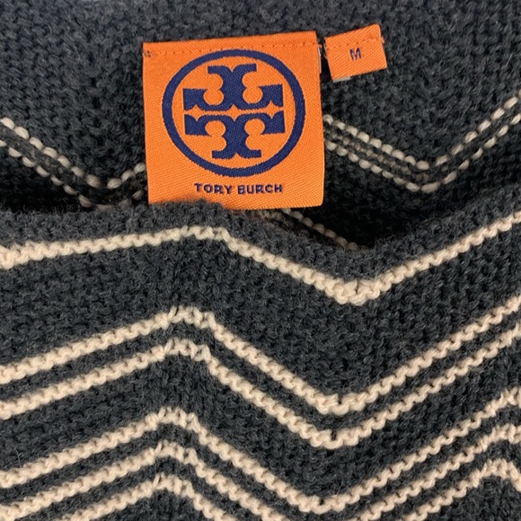 Tory Burch Kent Merino Wool Knit Sweater Dress Size Medium gray - Picture 4 of 10